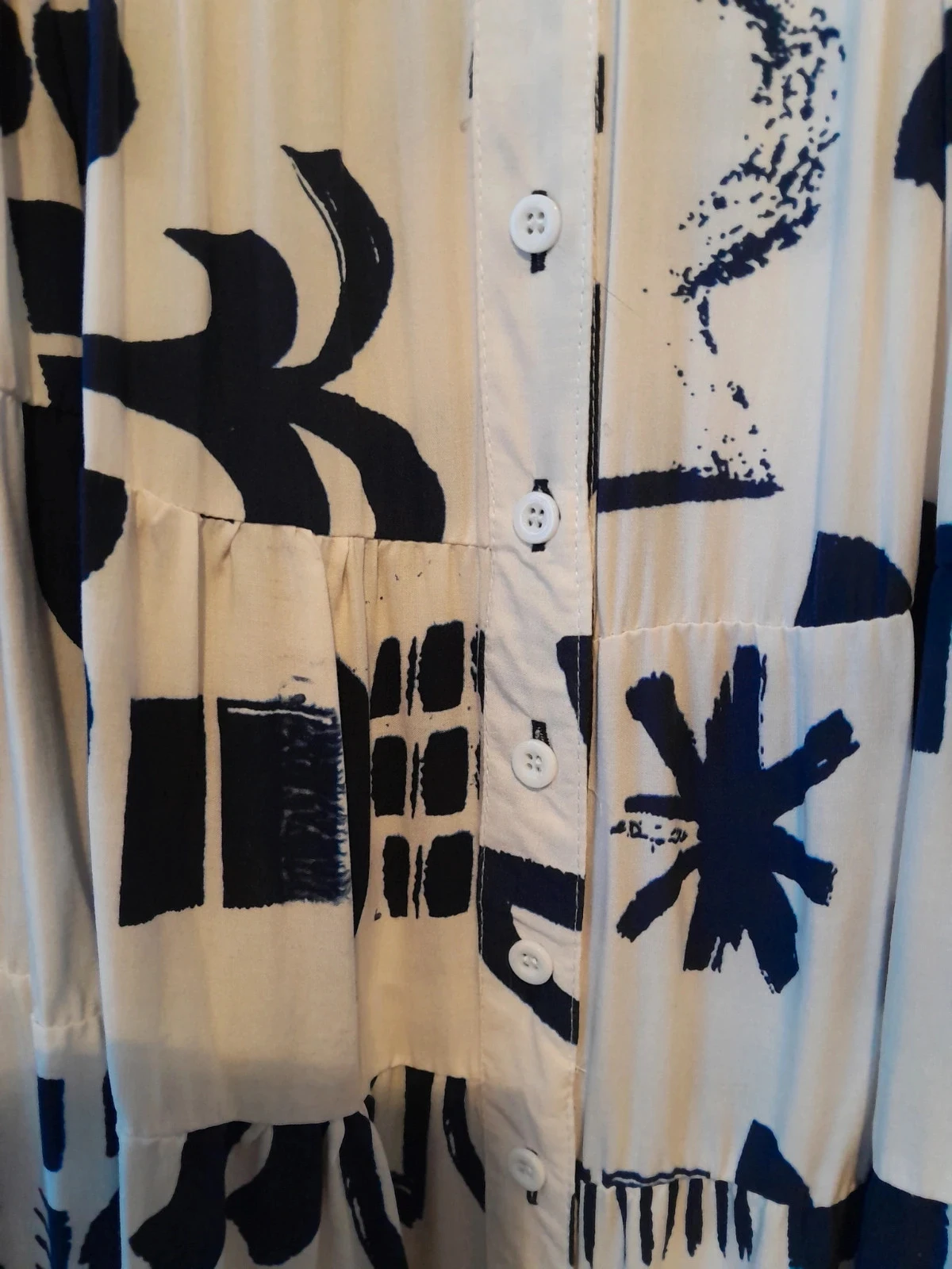Lange tuniek in blousestijl, Maat 5XL, asymmetrisch – photo 8
